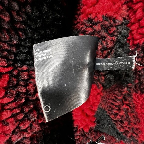 NAUTICA Mens Quilted Puffer Jacket Water Wind Resistant Red Fleece Lined XL Coat - Picture 12 of 14